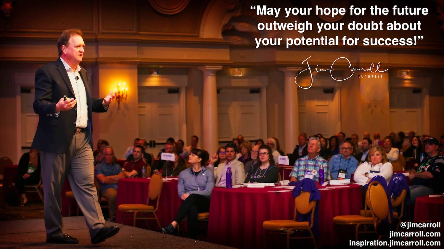 Daily Inspiration: “May your hope for the future outweigh your doubt about your potential for success!”