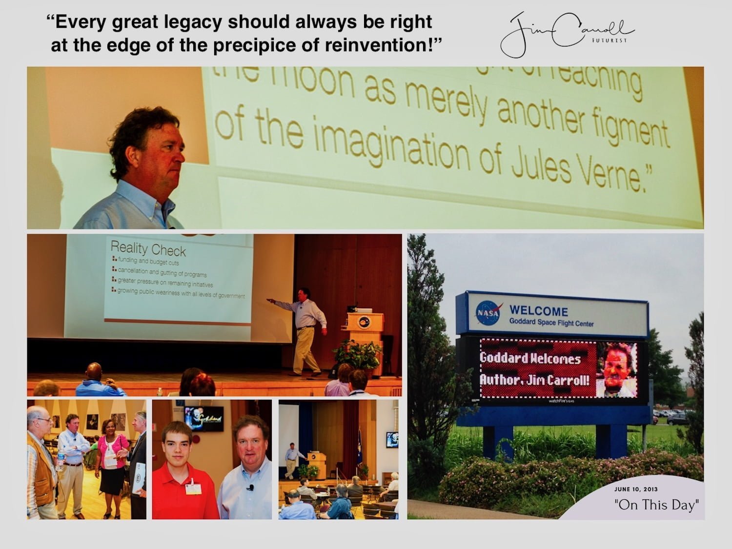 Daily Inspiration:  “Every great legacy should always be right at the edge of the precipice of reinvention!”