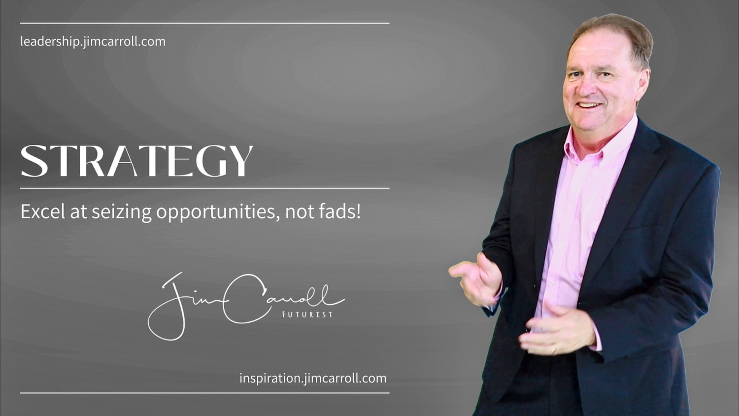 Daily Inspiration: "Excel at seizing opportunities, not fads!"